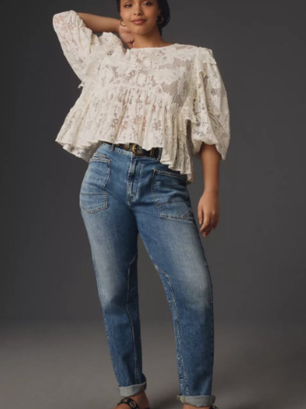 *NWT* Anthropologie "The Wanderer" Mid-Rise Relaxed Jeans by Pilcro | Size 32